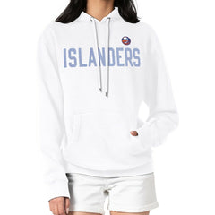 New York Islanders G-III 4Her by Carl Banks Women's Dot Print Pullover Hoodie - White | US 200582378