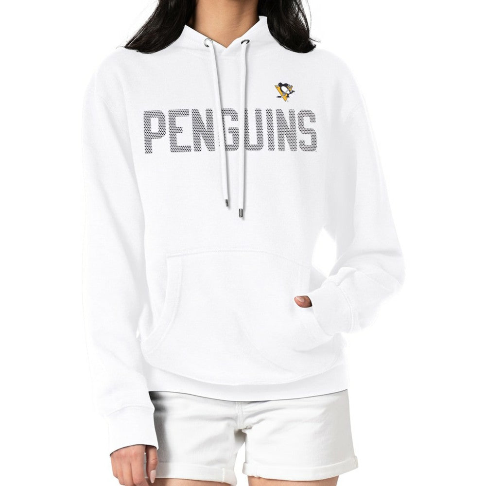 Pittsburgh Penguins G-III 4Her by Carl Banks Women's Dot Print Pullover Hoodie - White | US 200582386