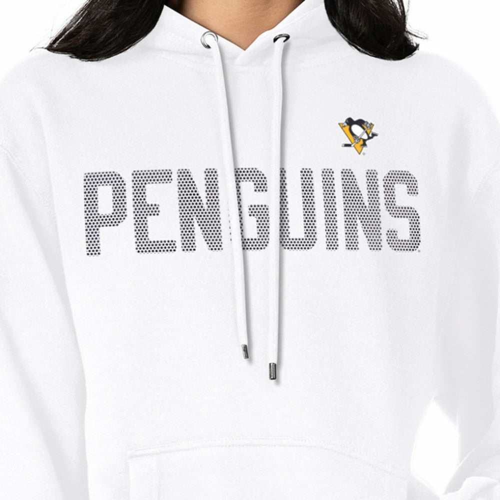 Pittsburgh Penguins G-III 4Her by Carl Banks Women's Dot Print Pullover Hoodie - White | US 200582386