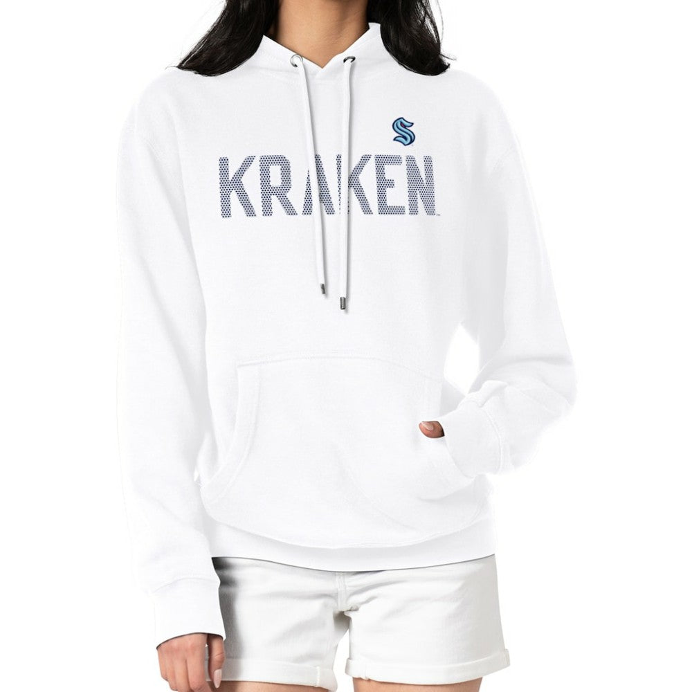 Seattle Kraken G-III 4Her by Carl Banks Women's Dot Print Pullover Hoodie - White | US 200582389