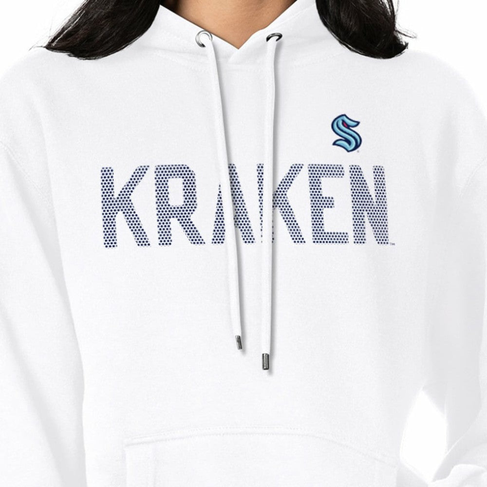 Seattle Kraken G-III 4Her by Carl Banks Women's Dot Print Pullover Hoodie - White | US 200582389