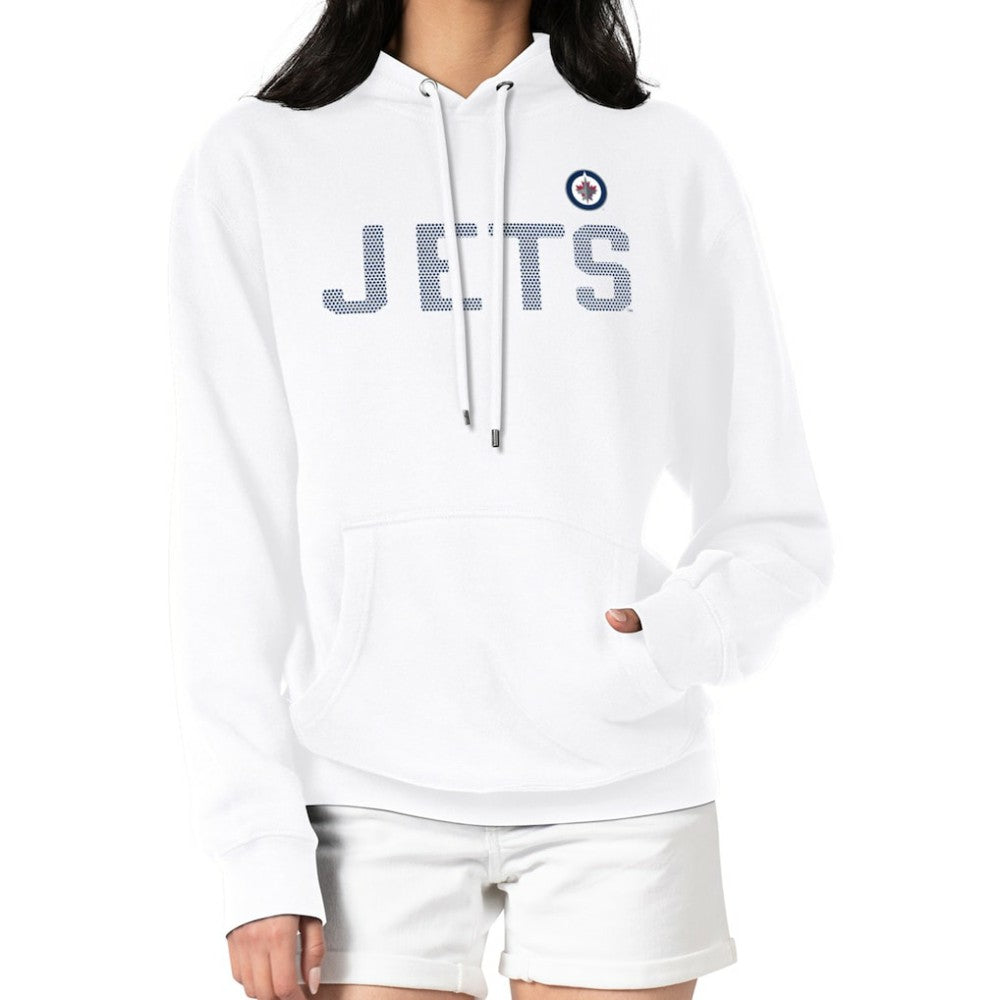 Winnipeg Jets G-III 4Her by Carl Banks Women's Dot Print Pullover Hoodie - White | US 200582399