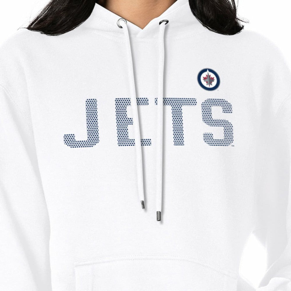 Winnipeg Jets G-III 4Her by Carl Banks Women's Dot Print Pullover Hoodie - White | US 200582399