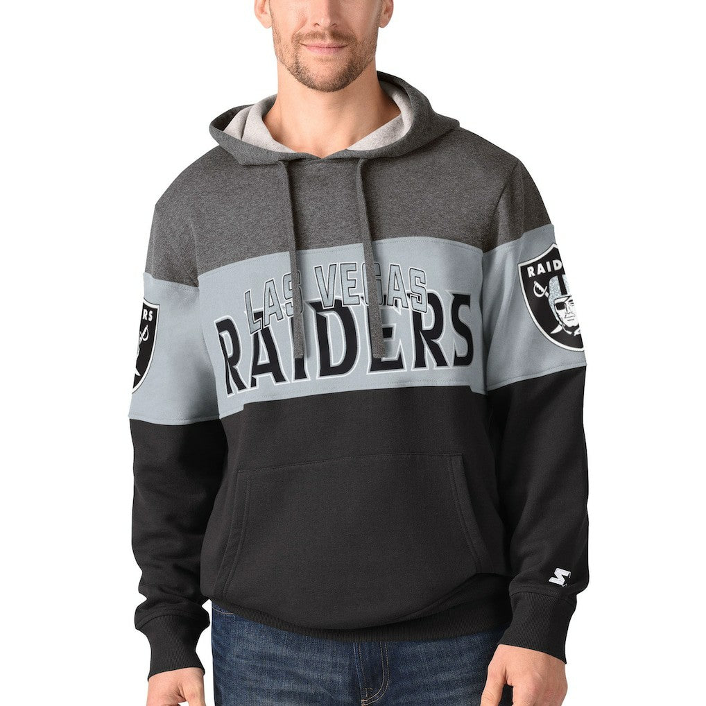 Las Vegas Raiders Starter Extreme Pullover Hoodie - Black Hoodies
