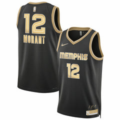 Ja Morant Memphis Grizzlies Unisex Select Series Swingman Jersey - Black - Nike
