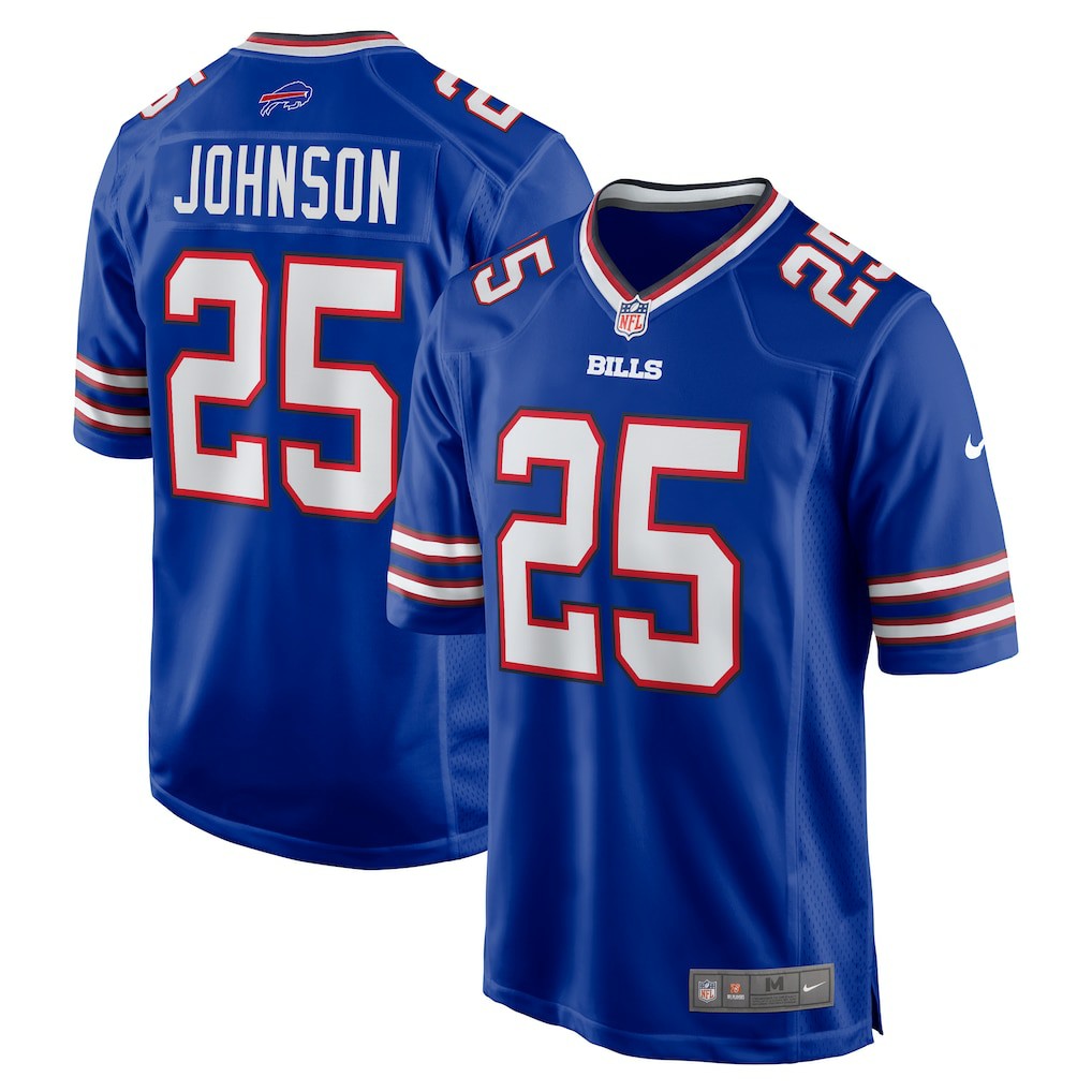 Ty Johnson Buffalo Bills Team Game Jersey - Royal Jerseys