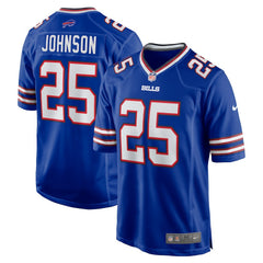 Ty Johnson Buffalo Bills Team Game Jersey - Royal Jerseys