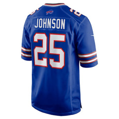 Ty Johnson Buffalo Bills Team Game Jersey - Royal Jerseys