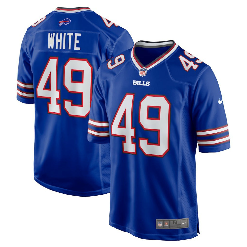 DaShaun White Buffalo Bills Team Game Jersey - Royal Jerseys