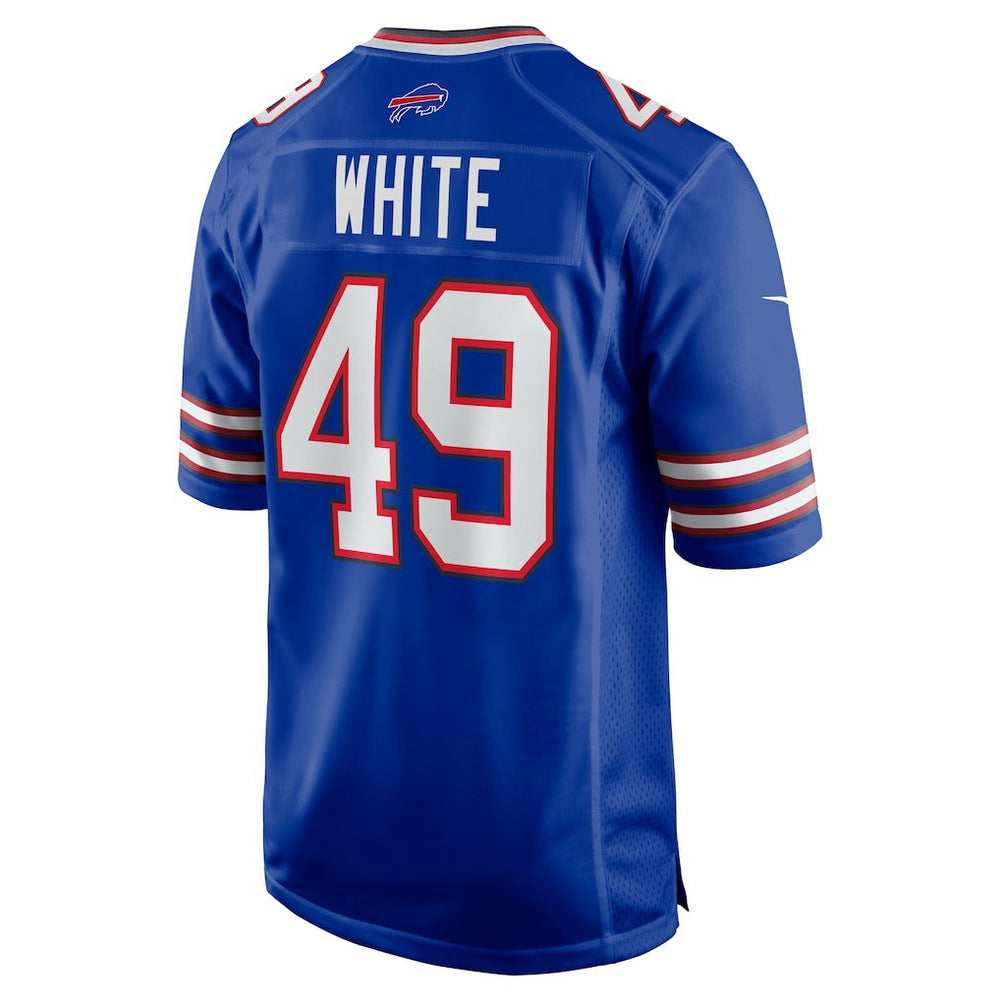 DaShaun White Buffalo Bills Team Game Jersey - Royal Jerseys
