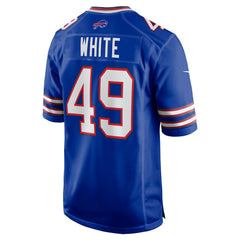 DaShaun White Buffalo Bills Team Game Jersey - Royal Jerseys