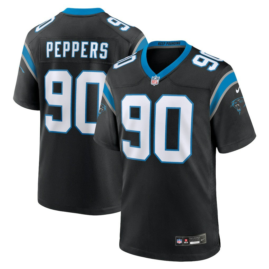 Julius Peppers Carolina Panthers Retired Player Game Jersey - Black Jerseys