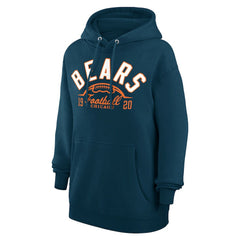 Chicago Bears Starter Unisex Half Ball Team Fleece Pullover Hoodie - Navy Hoodies