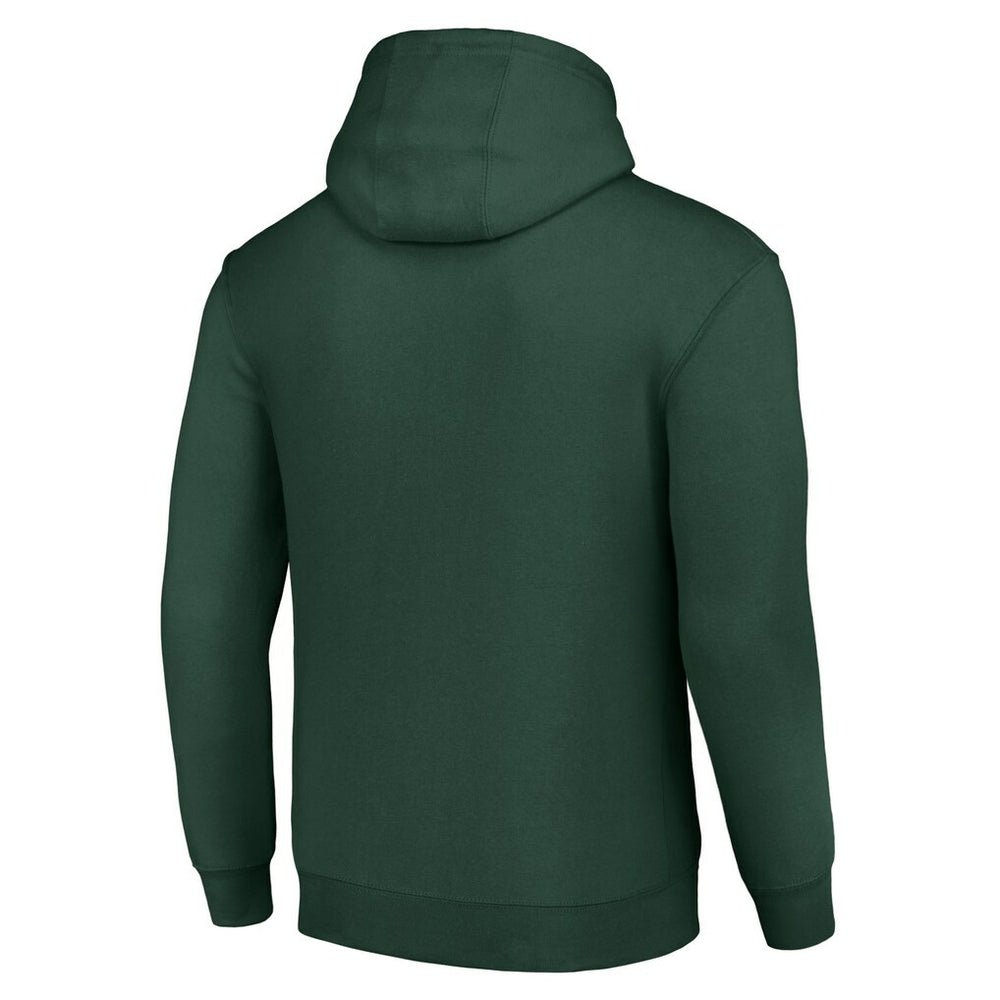 Green Bay Packers Starter Unisex Half Ball Team Fleece Pullover Hoodie - Green Hoodies
