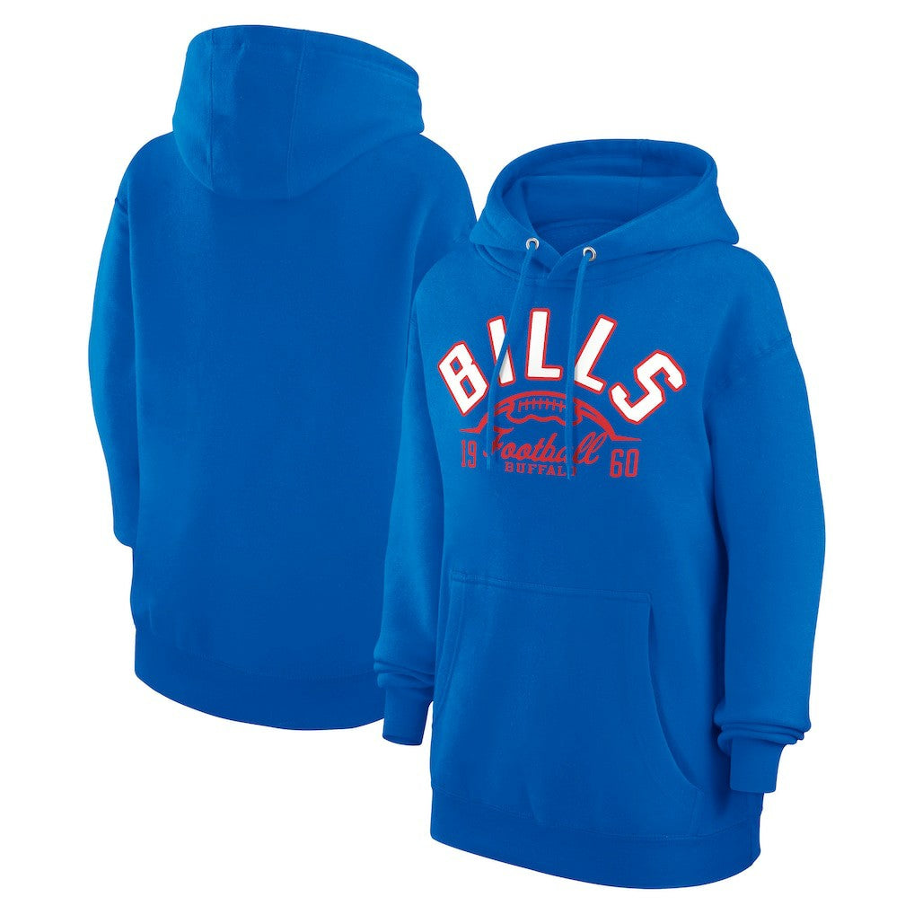 Buffalo Bills Starter Unisex Half Ball Team Fleece Pullover Hoodie - Royal Hoodies