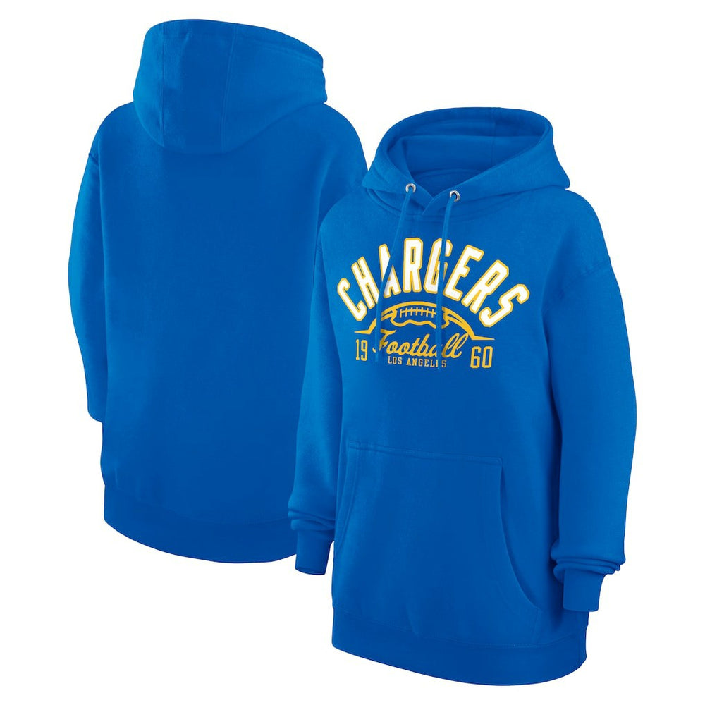Los Angeles Chargers Starter Unisex Half Ball Team Fleece Pullover Hoodie - Royal Hoodies