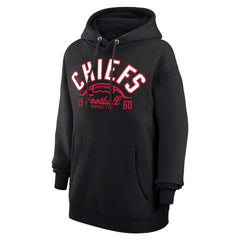 Kansas City Chiefs Starter Unisex Half Ball Team Fleece Pullover Hoodie - Black Hoodies