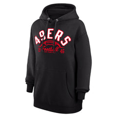 San Francisco 49ers Starter Unisex Half Ball Team Fleece Pullover Hoodie - Black Hoodies