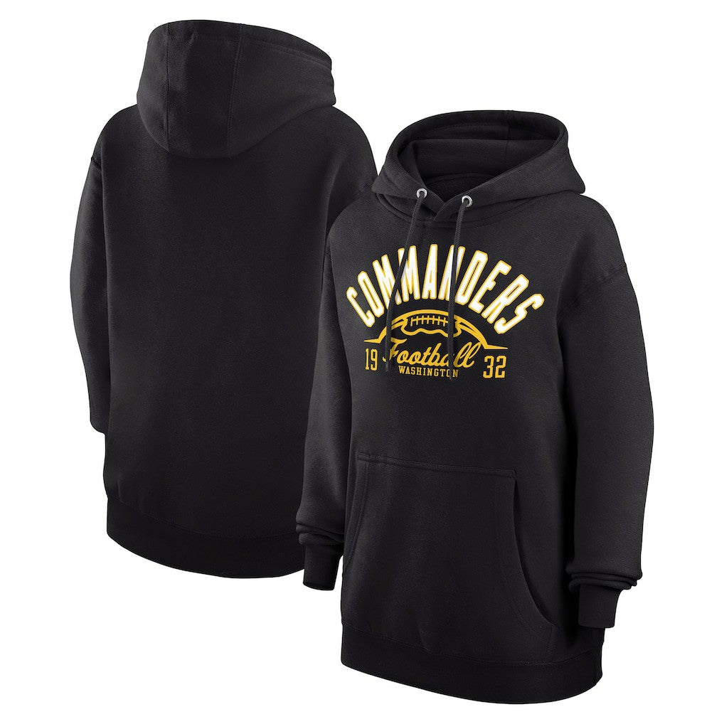 Washington Commanders Starter Unisex Half Ball Team Fleece Pullover Hoodie - Black Hoodies