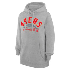 San Francisco 49ers Starter Unisex Half Ball Team Fleece Pullover Hoodie - Heather Gray Hoodies