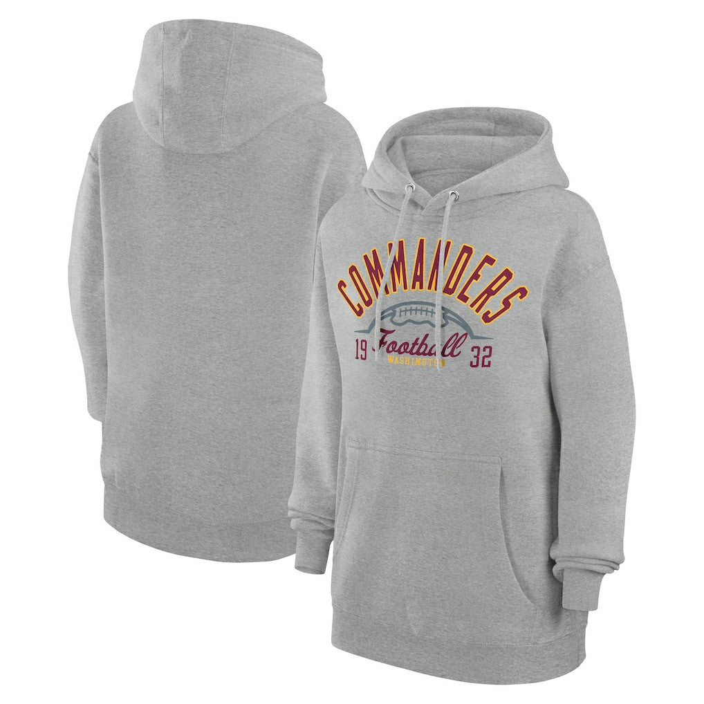 Washington Commanders Starter Unisex Half Ball Team Fleece Pullover Hoodie - Heather Gray Hoodies