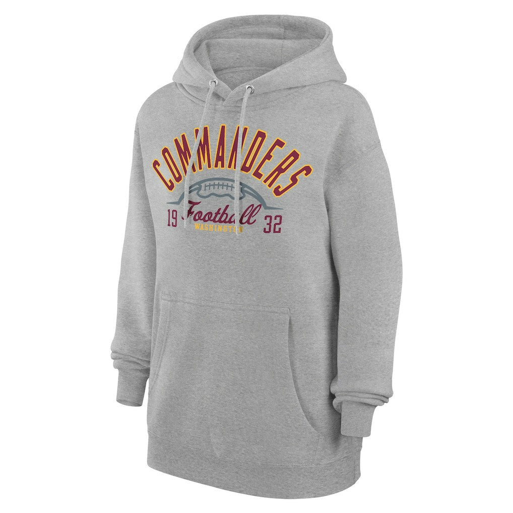Washington Commanders Starter Unisex Half Ball Team Fleece Pullover Hoodie - Heather Gray Hoodies