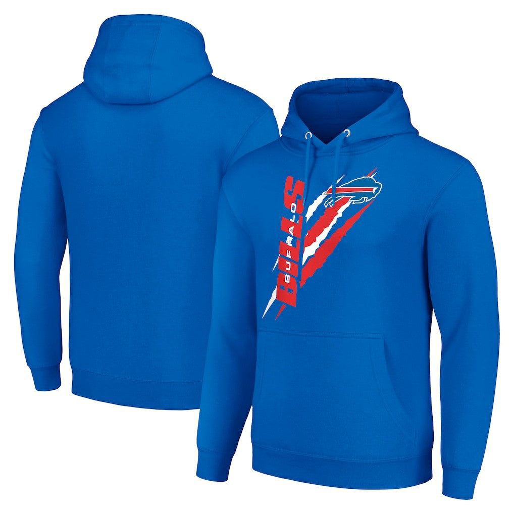 Buffalo Bills Starter Unisex Color Scratch Fleece Pullover Hoodie - Royal Hoodies