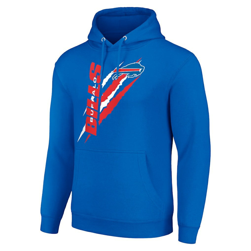 Buffalo Bills Starter Unisex Color Scratch Fleece Pullover Hoodie - Royal Hoodies