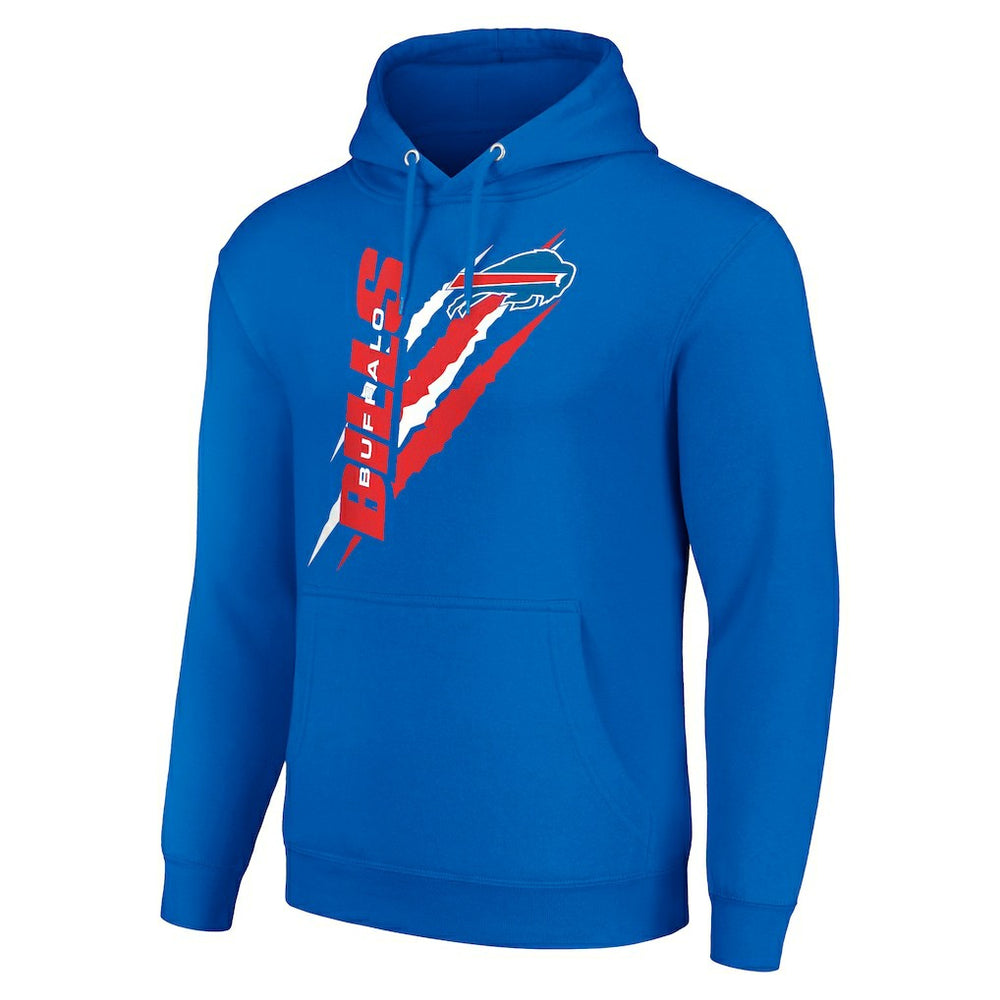 Buffalo Bills Starter Unisex Color Scratch Fleece Pullover Hoodie - Royal Hoodies