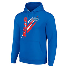 Buffalo Bills Starter Unisex Color Scratch Fleece Pullover Hoodie - Royal Hoodies