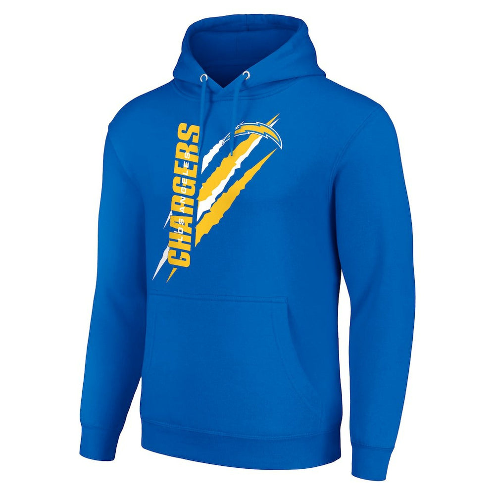 Los Angeles Chargers Starter Unisex Color Scratch Fleece Pullover Hoodie - Royal Hoodies