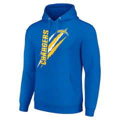 Los Angeles Chargers Starter Unisex Color Scratch Fleece Pullover Hoodie - Royal Hoodies