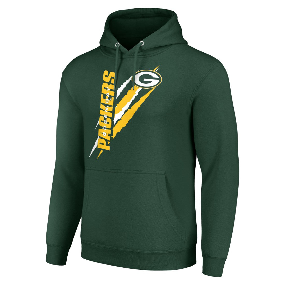 Green Bay Packers Starter Unisex Color Scratch Fleece Pullover Hoodie - Green Hoodies