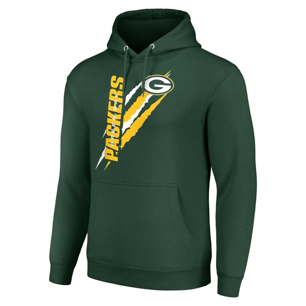 Green Bay Packers Starter Unisex Color Scratch Fleece Pullover Hoodie - Green Hoodies