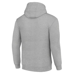 Carolina Panthers Starter Unisex Color Scratch Fleece Pullover Hoodie - Heather Gray Hoodies