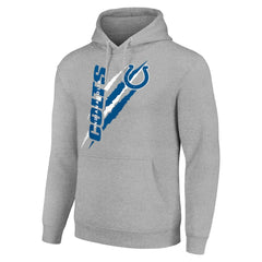 Indianapolis Colts Starter Unisex Color Scratch Fleece Pullover Hoodie - Heather Gray Hoodies