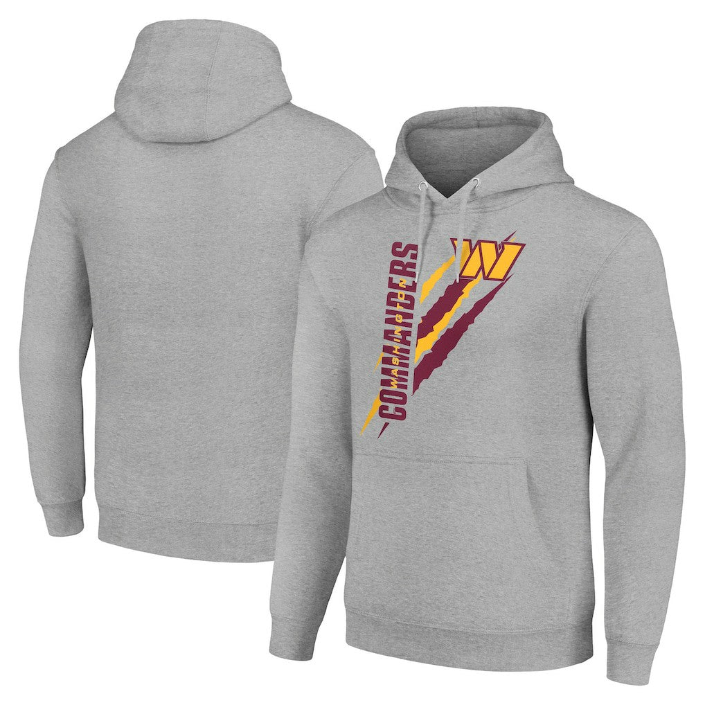 Washington Commanders Starter Unisex Color Scratch Fleece Pullover Hoodie - Heather Gray Hoodies