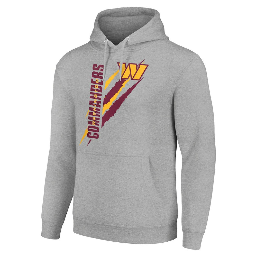 Washington Commanders Starter Unisex Color Scratch Fleece Pullover Hoodie - Heather Gray Hoodies