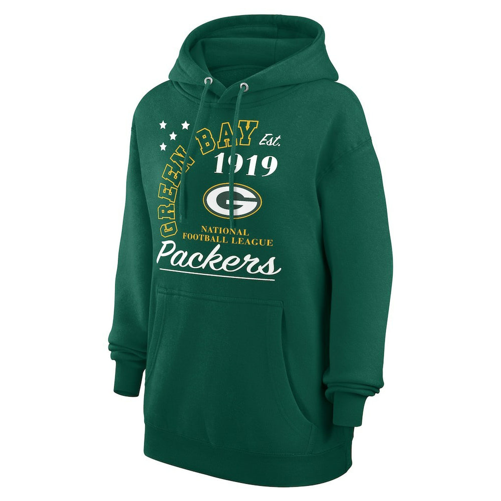 Green Bay Packers Starter Unisex Arch Team Fleece Pullover Hoodie - Green Hoodies