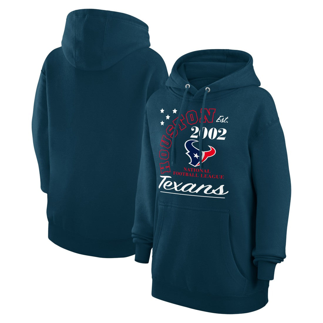 Houston Texans Starter Unisex Arch Team Fleece Pullover Hoodie - Navy Hoodies