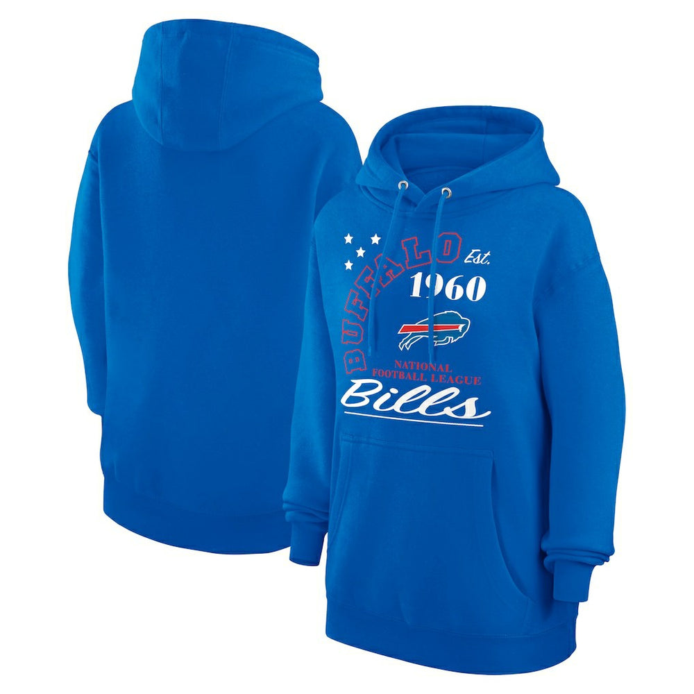 Buffalo Bills Starter Unisex Arch Team Fleece Pullover Hoodie - Royal Hoodies