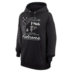 Atlanta Falcons Starter Unisex Arch Team Fleece Pullover Hoodie - Black Hoodies