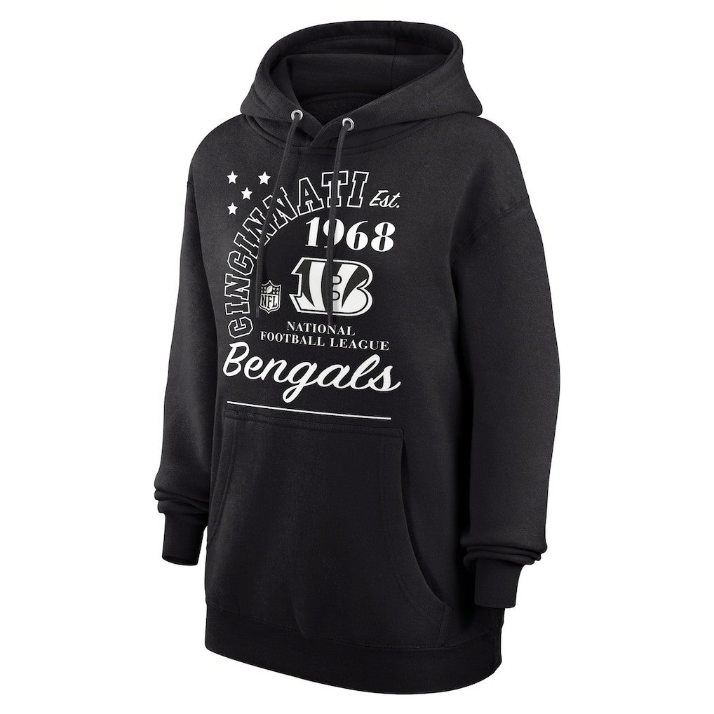 Cincinnati Bengals Starter Unisex Arch Team Fleece Pullover Hoodie - Black Hoodies