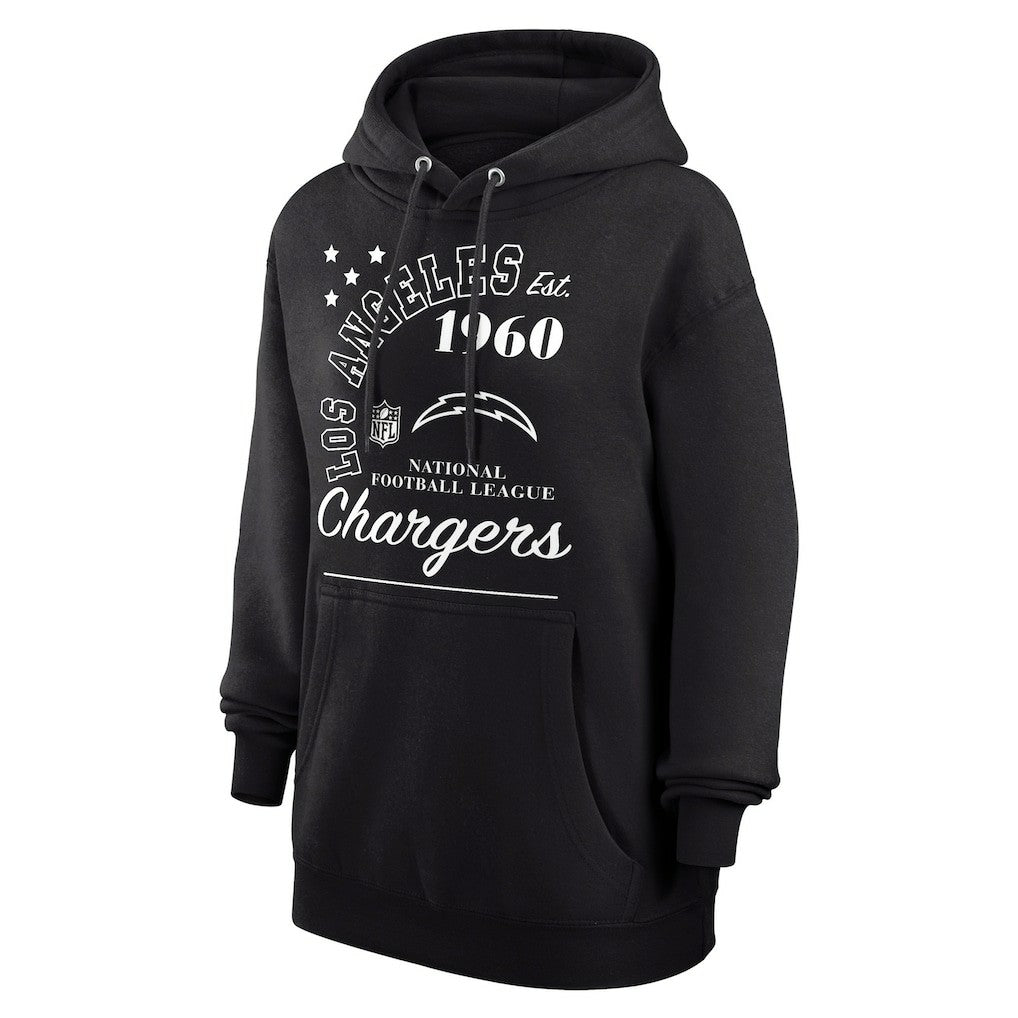 Los Angeles Chargers Starter Unisex Arch Team Fleece Pullover Hoodie - Black Hoodies