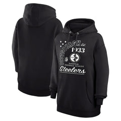 Pittsburgh Steelers Starter Unisex Arch Team Fleece Pullover Hoodie - Black Hoodies