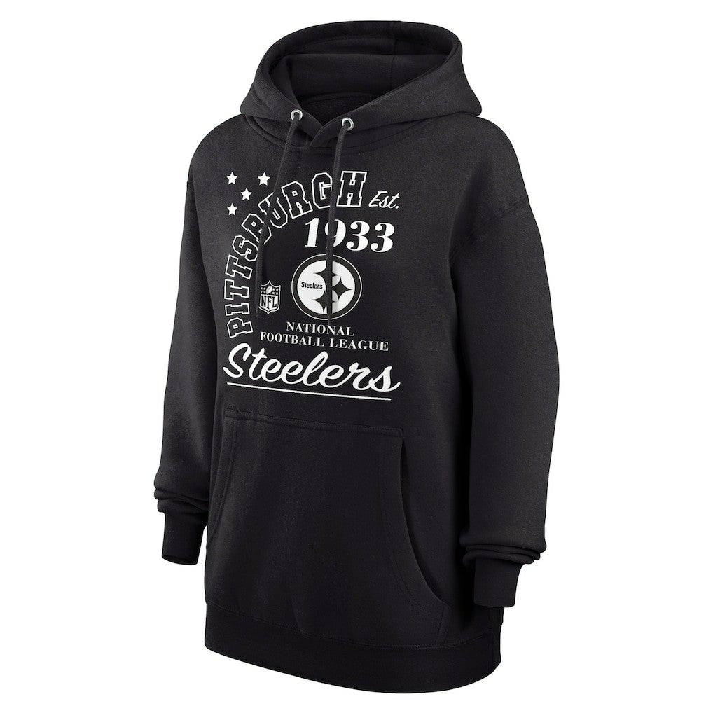 Pittsburgh Steelers Starter Unisex Arch Team Fleece Pullover Hoodie - Black Hoodies