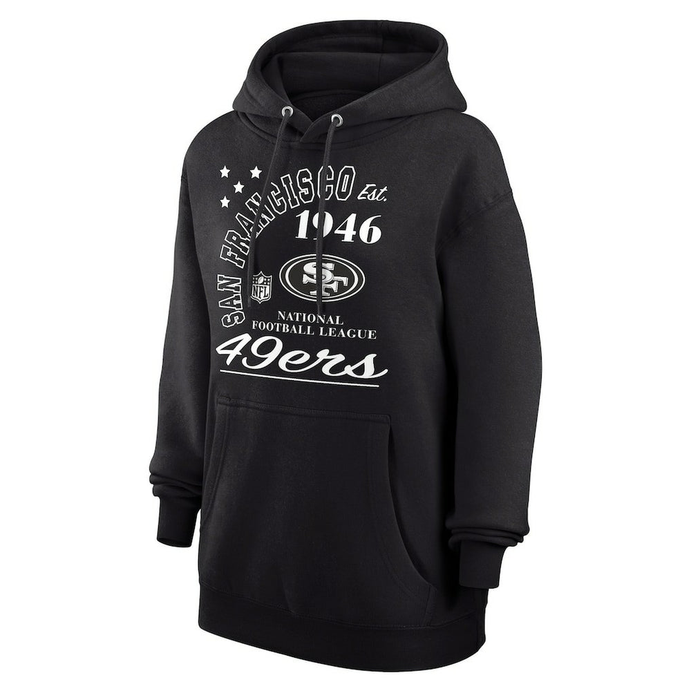 San Francisco 49ers Starter Unisex Arch Team Fleece Pullover Hoodie - Black Hoodies