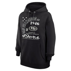 San Francisco 49ers Starter Unisex Arch Team Fleece Pullover Hoodie - Black Hoodies