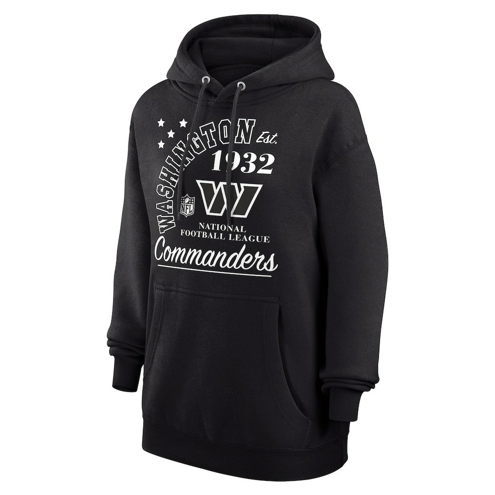 Washington Commanders Starter Unisex Arch Team Fleece Pullover Hoodie - Black Hoodies