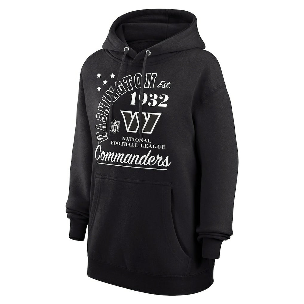 Washington Commanders Starter Unisex Arch Team Fleece Pullover Hoodie - Black Hoodies